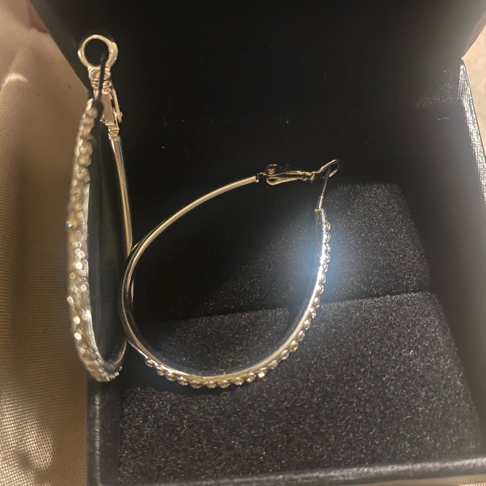 Elegant Silver Hoop Earrings